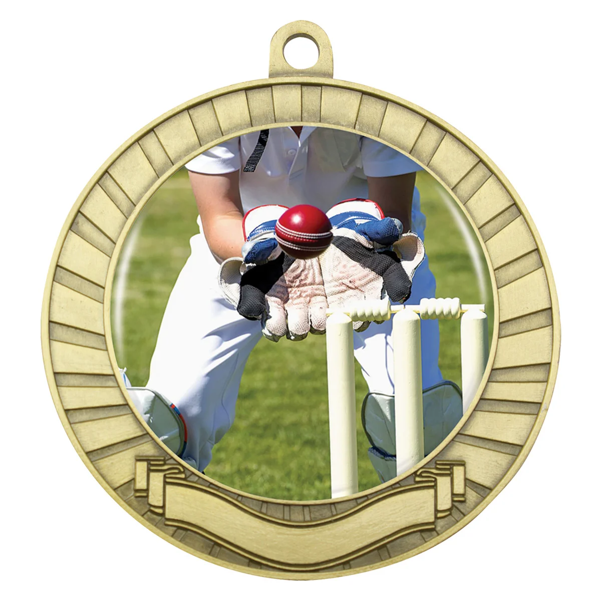 Gold eco scroll - wicketkeeper with metal construction
