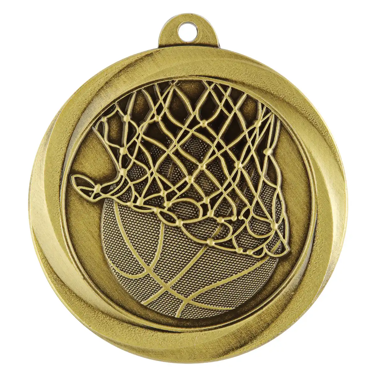 Gold econo basketball with metal construction