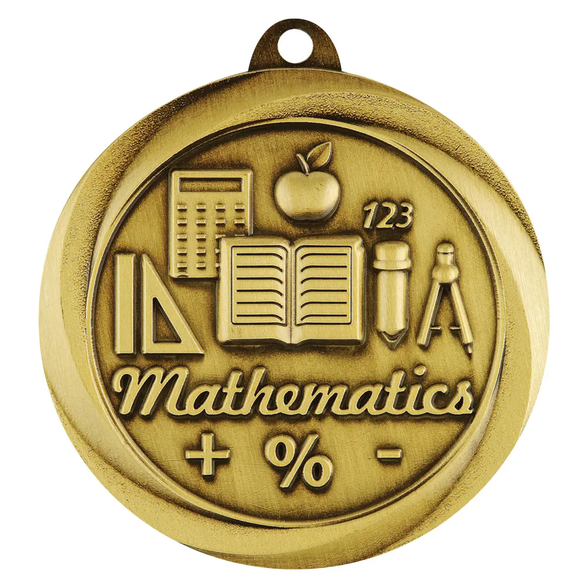 Gold econo maths with metal construction
