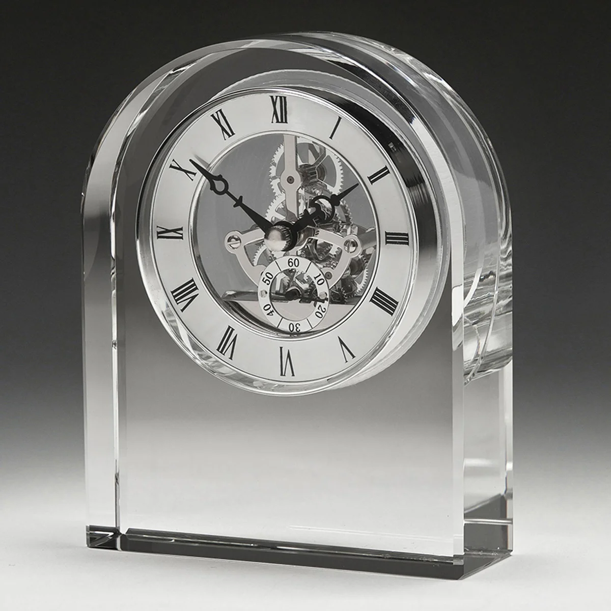 Epoch crystal clock with crystal construction