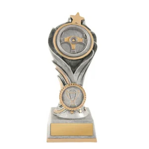 Silver / gold falcon tower-motorsport with resin construction