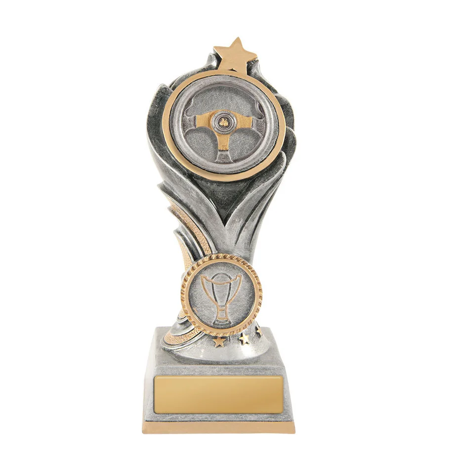 Silver / gold falcon tower-motorsport with resin construction