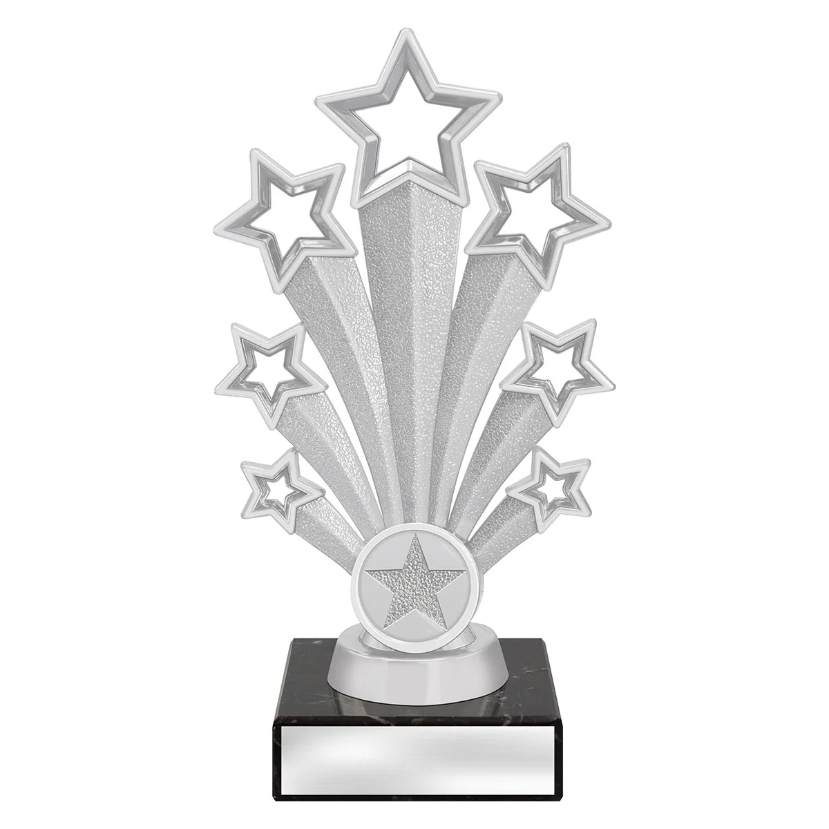 Silver fanfare silver with plastic / marble construction