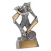 Silver flag - male with resin construction