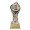 Silver / gold flame tower-reading with resin construction