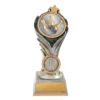 Silver / gold flame tower-tenpin with resin construction