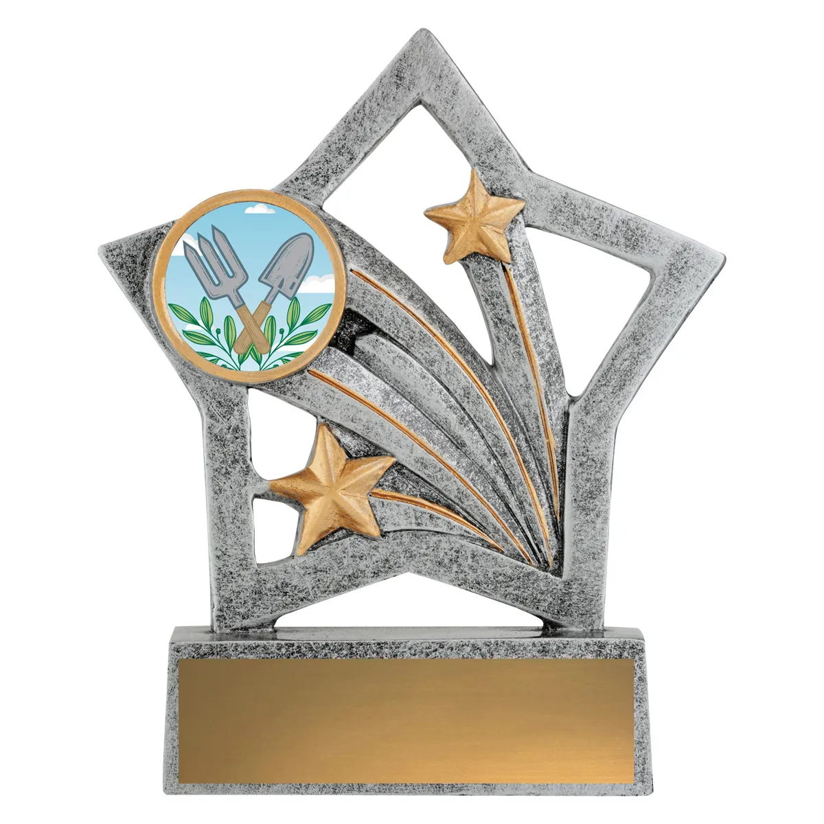 Silver flash - gardening with resin construction