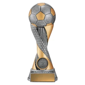 Silver & gold football apex with resin construction