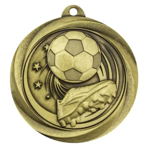 Gold football econo with metal construction