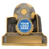 Silver football mini silver with resin construction