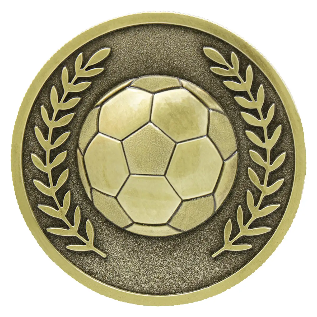 Gold football prestige with metal construction