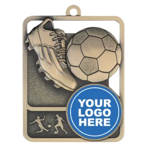 Gold football rosetta insert with metal construction