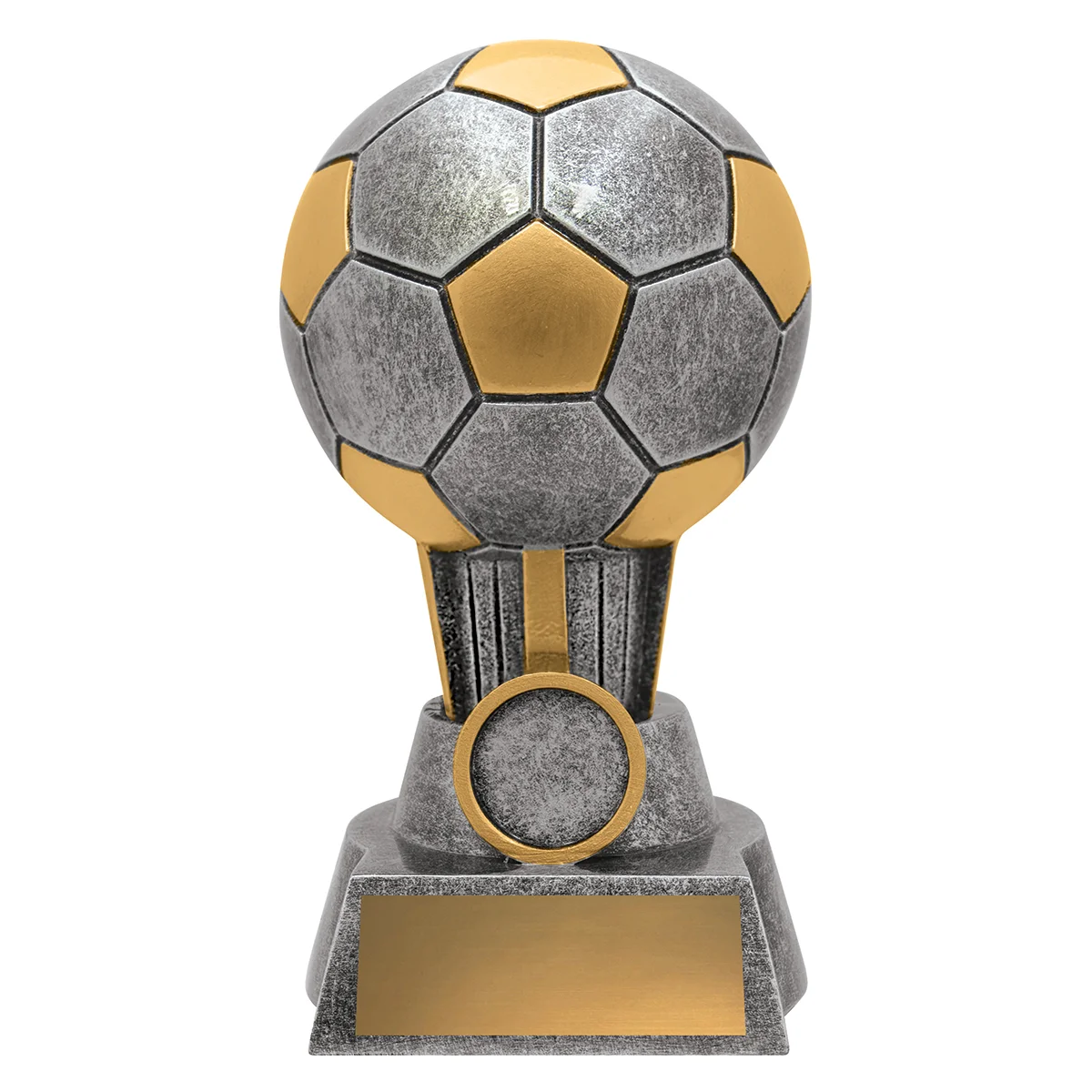 Silver football salvo with resin construction
