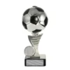 Black / silver football stand with plastic / marble construction