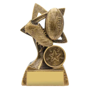 Gold footy spinifex with resin construction