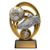 Gold futsal halo with resin construction