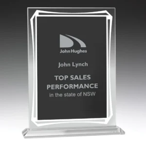 Black gateway glass with glass construction