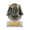 Silver / gold gladiator series-ice hockey with plastic / resin construction