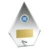 Glass arrow with glass construction