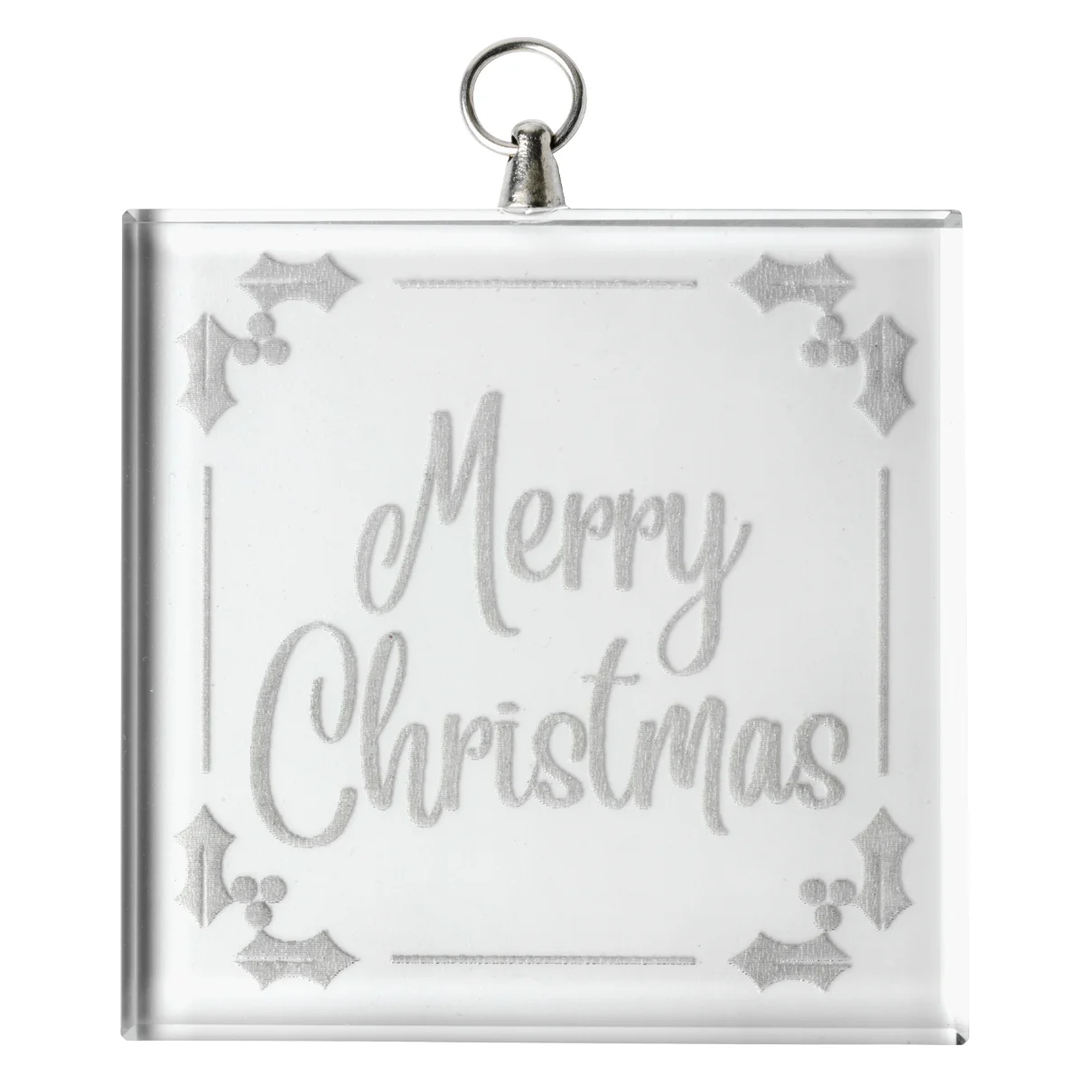 Glass medal - square with glass construction