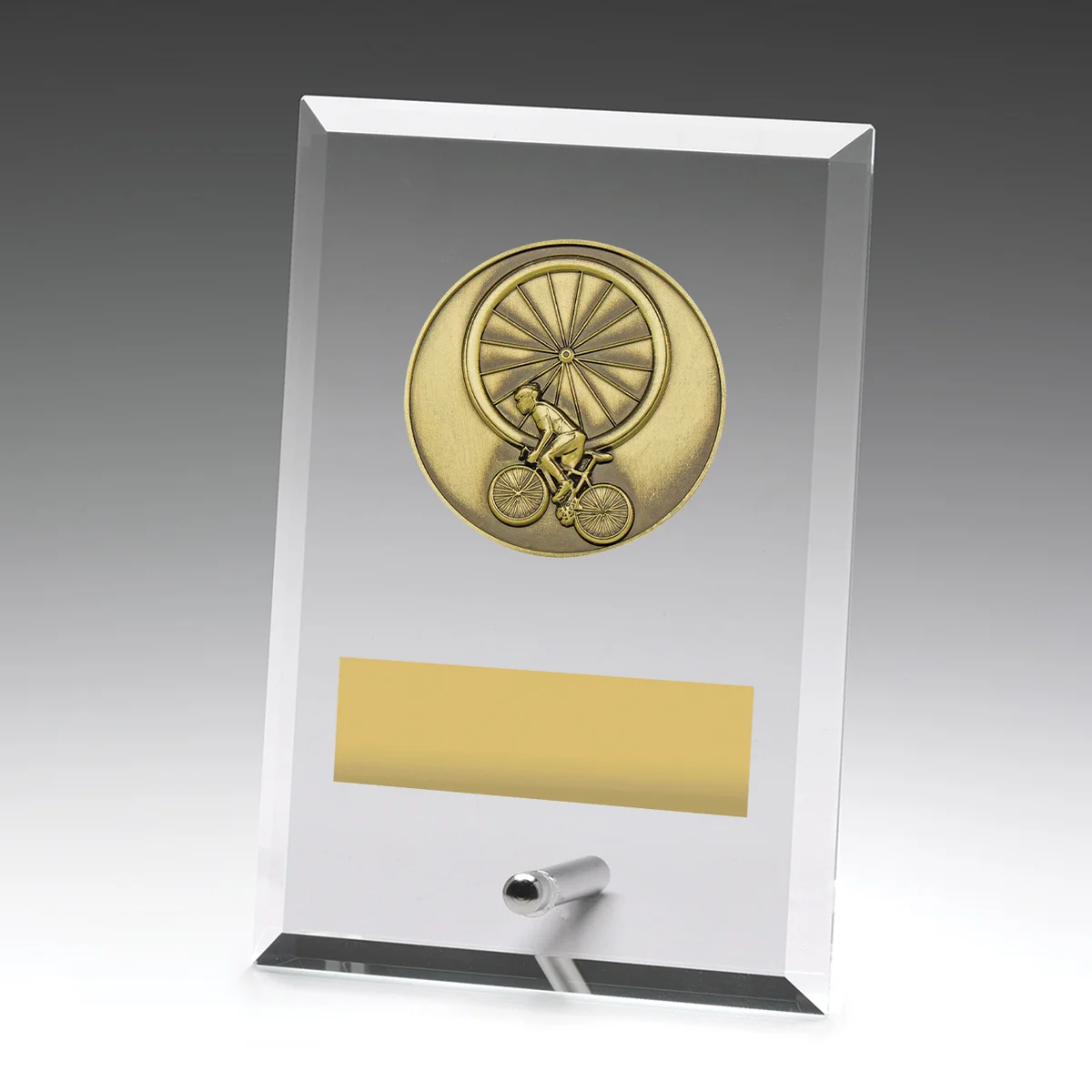 Glass plaques - cycling with glass construction