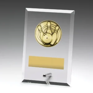 Glass plaques - tenpin with glass construction