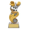 Silver goalie flame with resin construction
