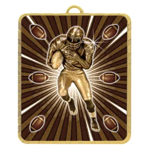 Gold gold lynx medal - american football with metal construction