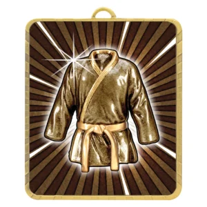 Gold gold lynx medal - martial arts with metal construction