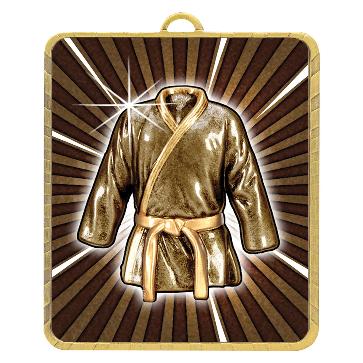 Gold gold lynx medal - martial arts with metal construction