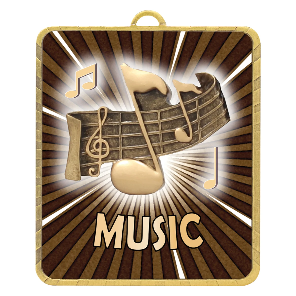 Gold gold lynx medal - music with metal construction