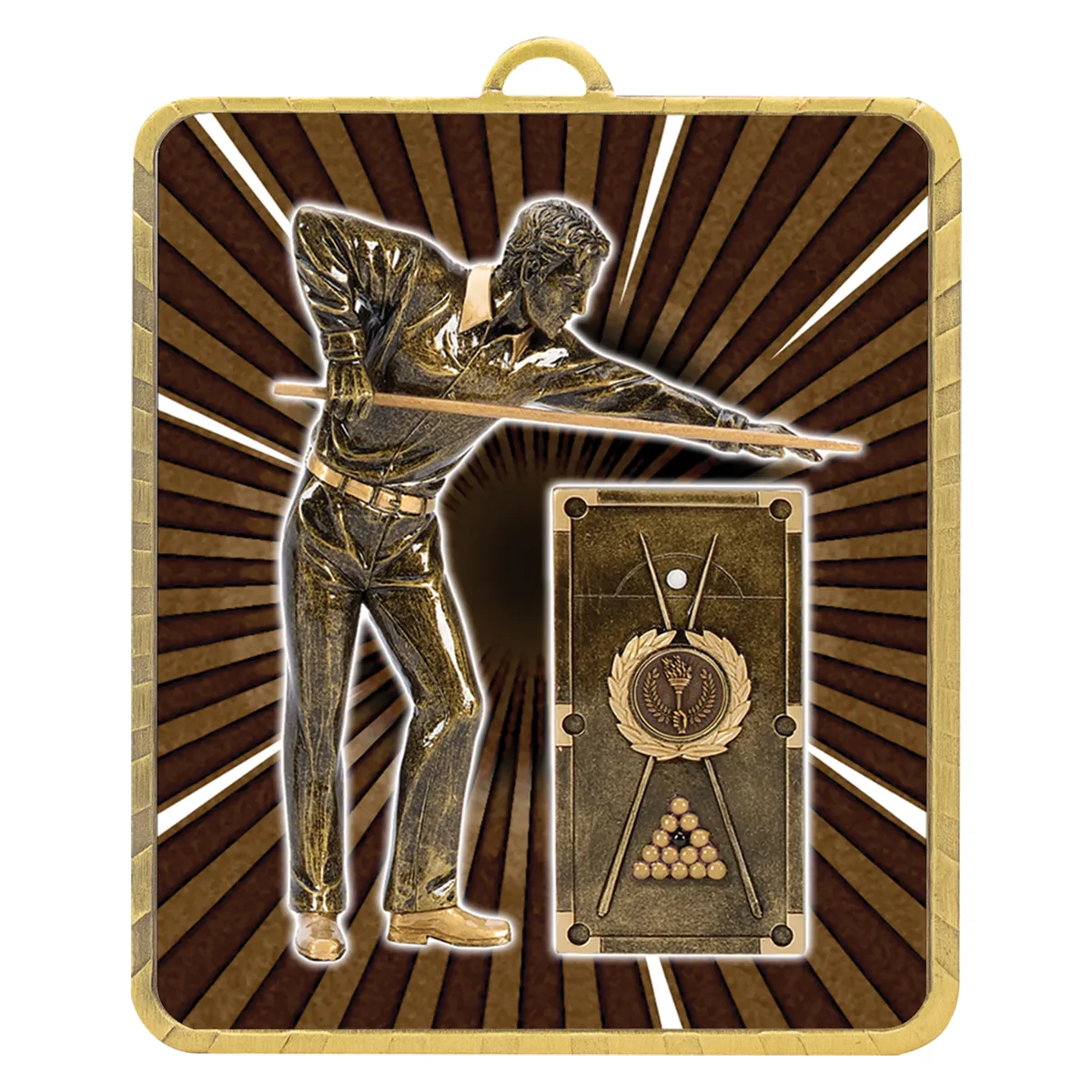 Gold gold lynx medal - snooker / pool with metal construction