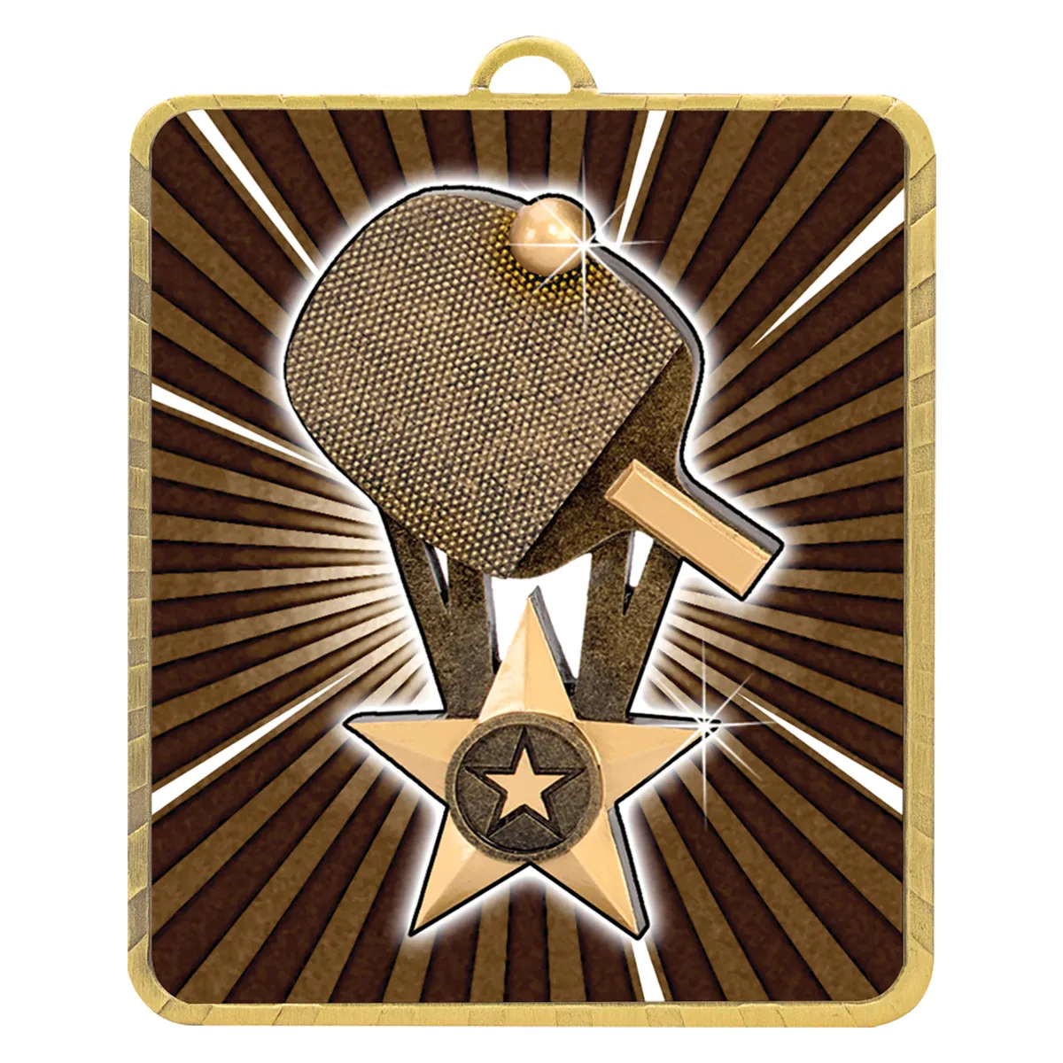 Gold gold lynx medal - table tennis with metal construction