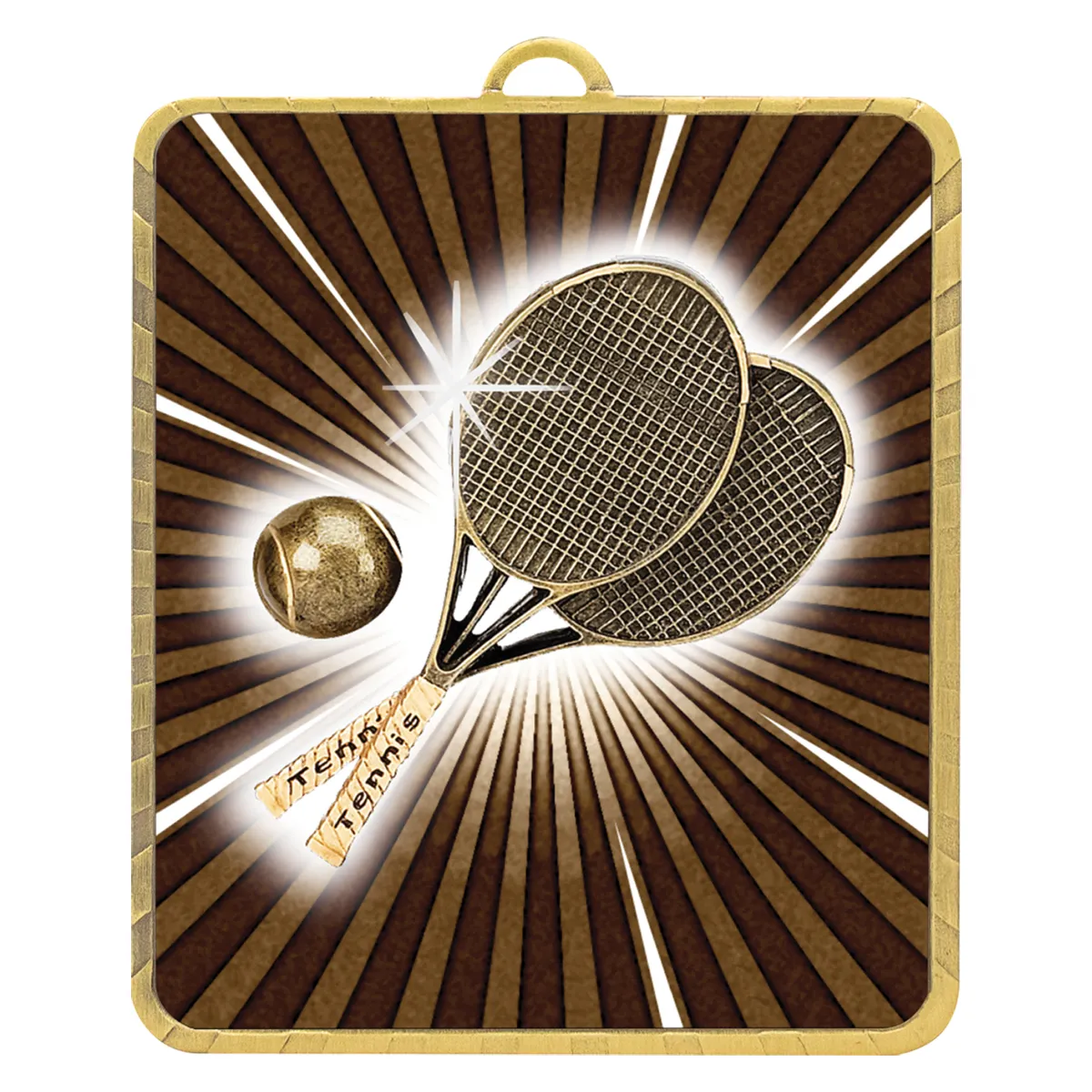Gold gold lynx medal - tennis with metal construction