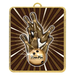 Gold gold lynx medal - tenpin with metal construction