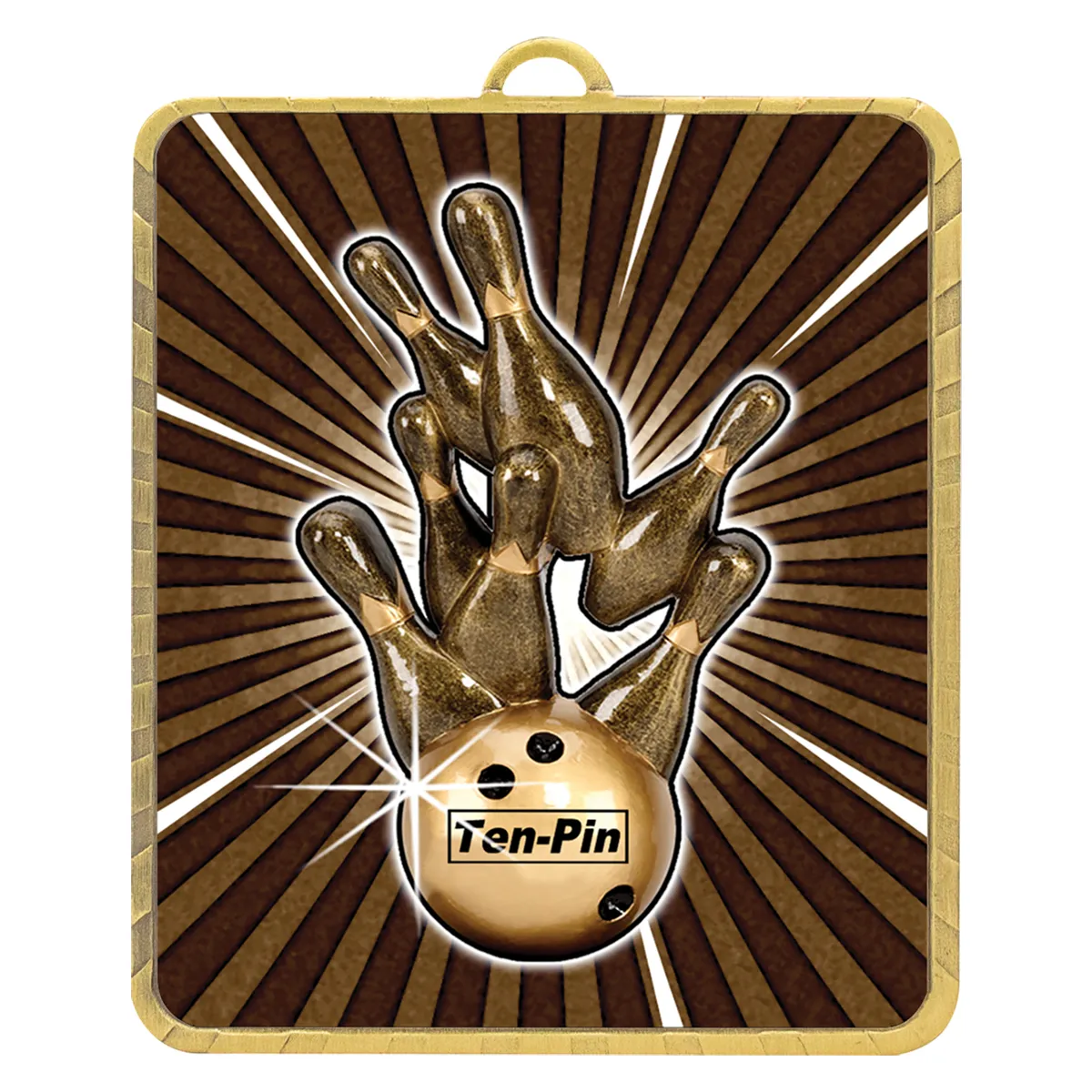 Gold gold lynx medal - tenpin with metal construction