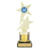 Gold gold twin star with plastic / marble construction