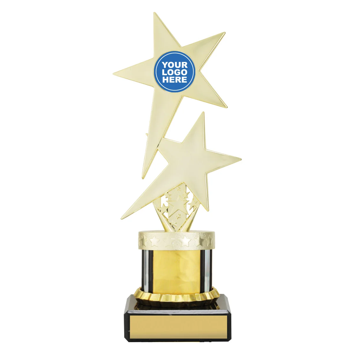 Gold gold twin star with plastic / marble construction
