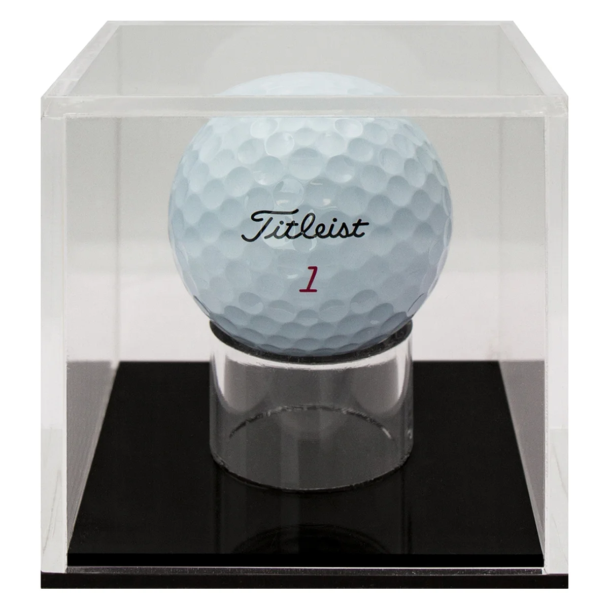Golf ball case with acrylic construction