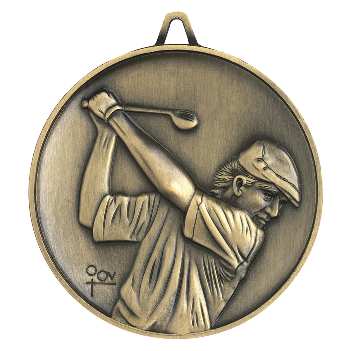 Gold golf heavyweight with metal construction