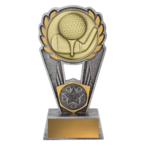 Silver / gold golf polaris with resin / metal construction
