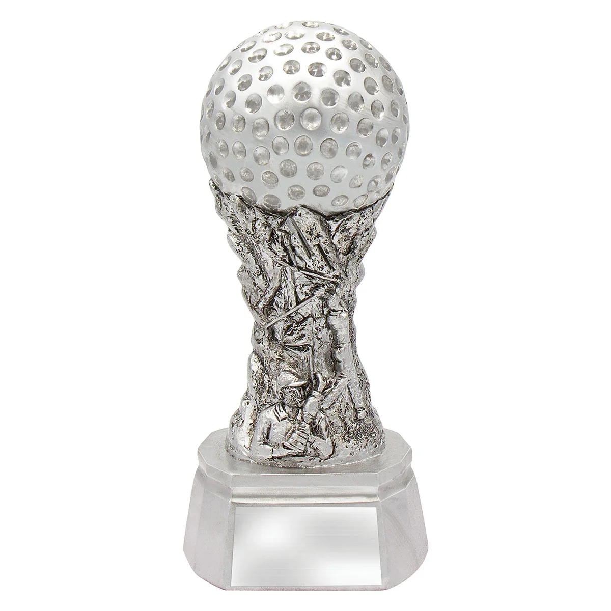 Silver golf tradition with resin construction