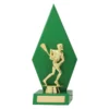 Green green arrow with plastic / timber construction
