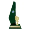 Green green vintage starboard with plastic / timber construction