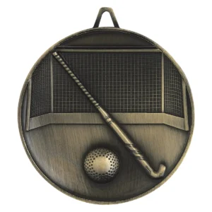 Gold heavyweight hockey with metal construction