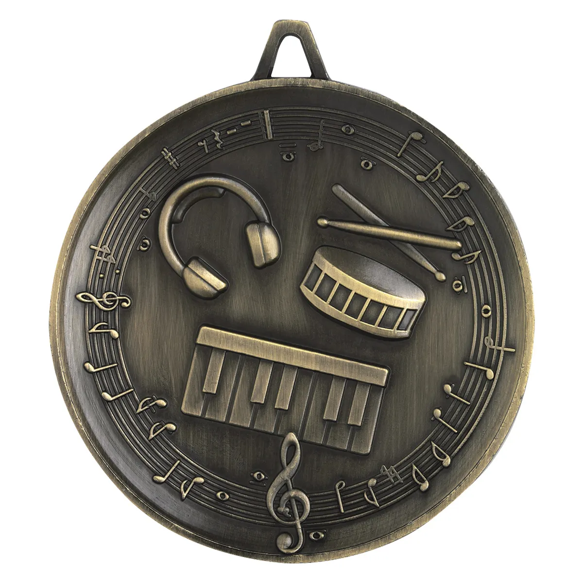 Gold heavyweight music with metal construction