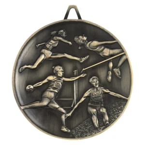 Gold heavyweight track & field - female with metal construction