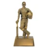 Gold hero batsman with resin construction