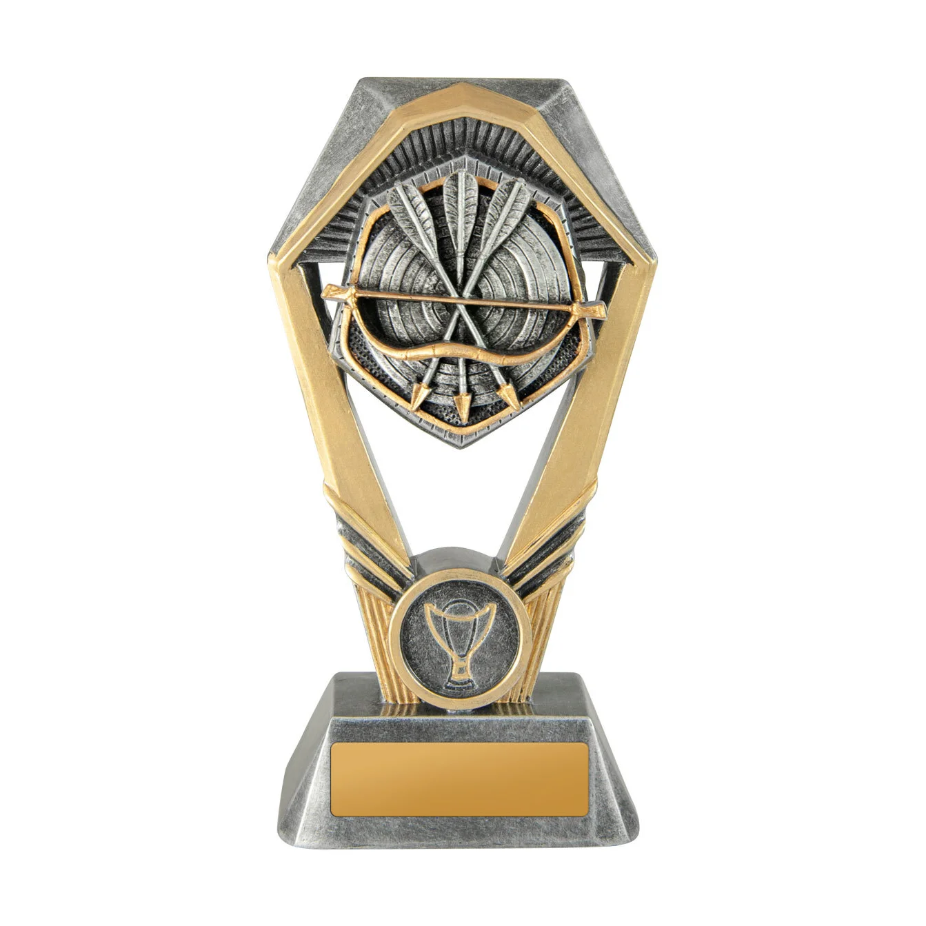Silver / gold hex tower-archery with resin construction