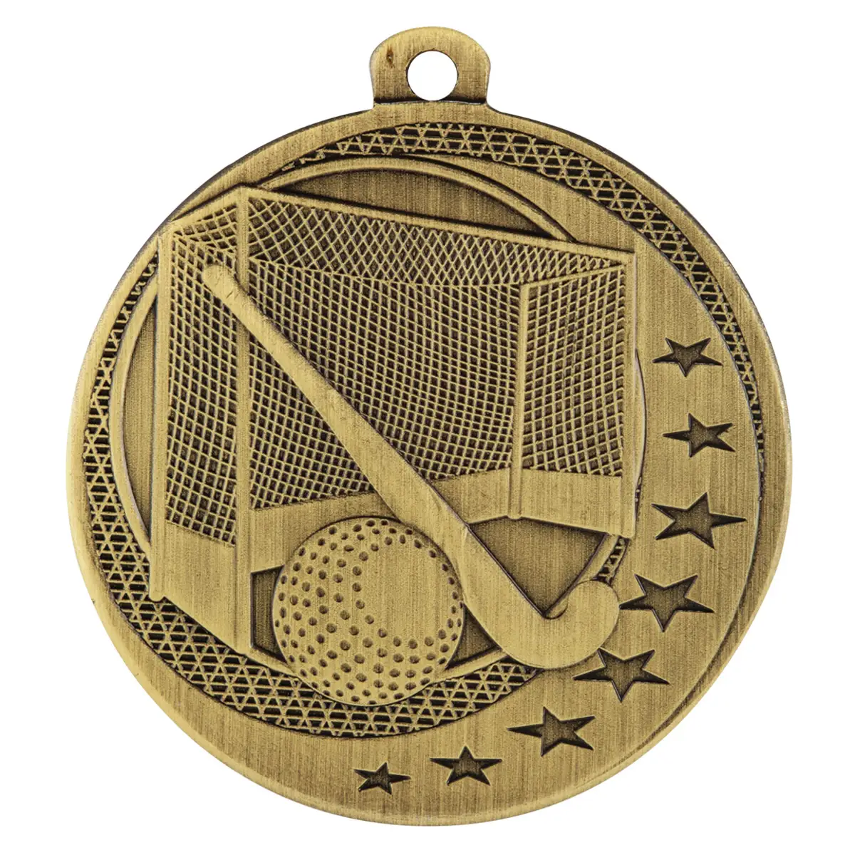 Gold hockey wayfare with metal construction
